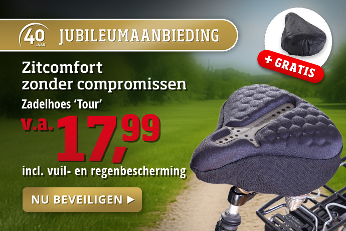  Jubileum aanbieding Zadelhoes ‘Tour’ - zitcomfort zonder compromissen