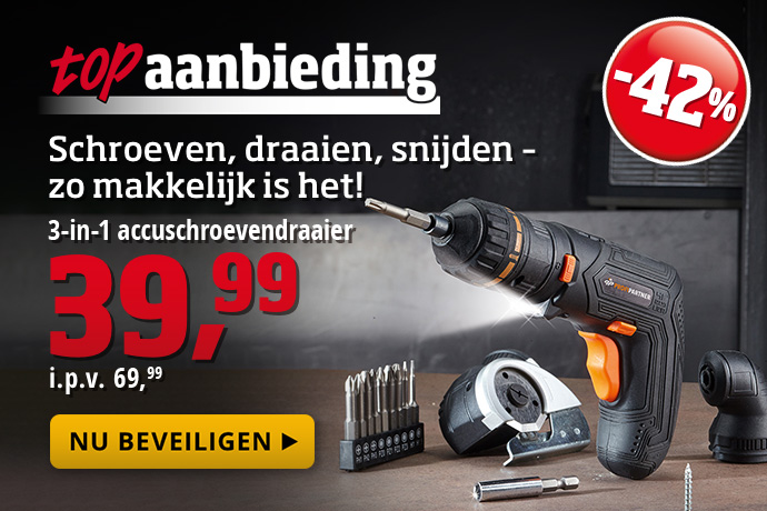 Topaanbieding - 3-in-1 accuschroevendraaier