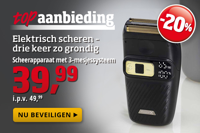 Topaanbieding - Scheerapparaat met 3-mesjessysteem