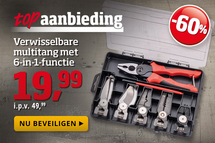 Topaanbieding - Verwisselbare multitang