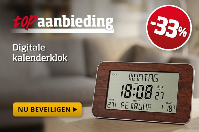 Topangebot - Digitale kalenderklok