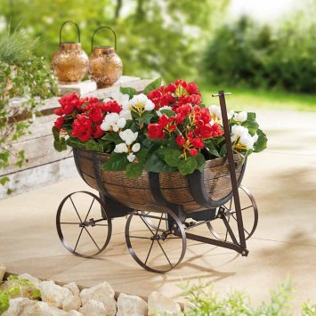 Plantenschotel op wieltjes