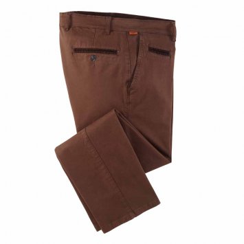 Katoenen broek met contrast
