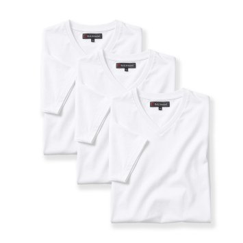 T-shirt 3-pack effen