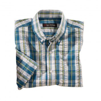 Seersucker vrijetijdshemd,Rood