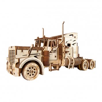 Houten modelvrachtwagen