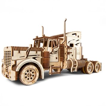 Houten modelvrachtwagen