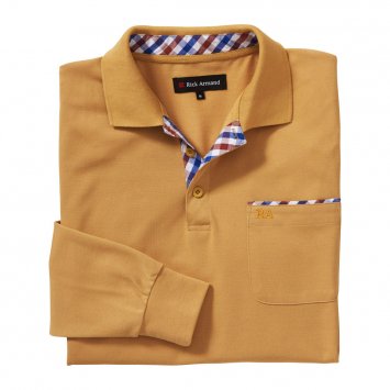 Piquéshirt met lange mouwen