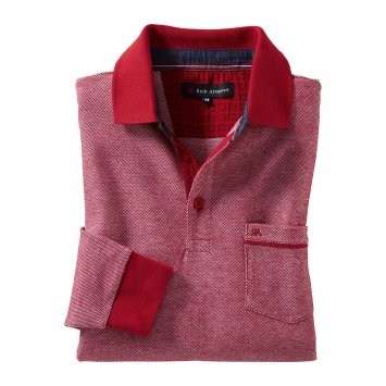 Piquéshirt in structuur-look