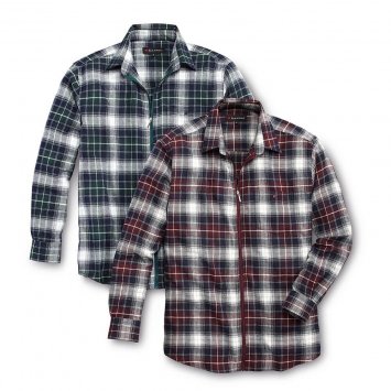 Flanellen overhemd met ritssluiting