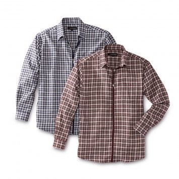 Flanellen overhemd met ritssluiting