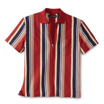 Poloshirt met doorlopende ritssluiting