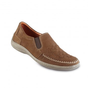 Lightwalk-mocassins van nubuck
