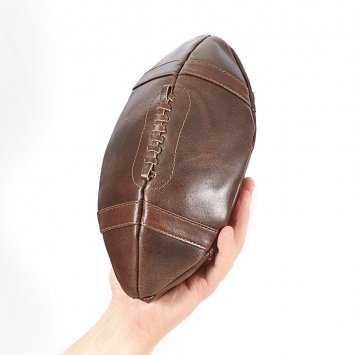 Leren toilettas ’Rugby’