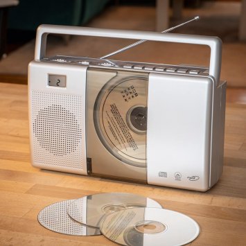 Draagbare radio-cd-speler