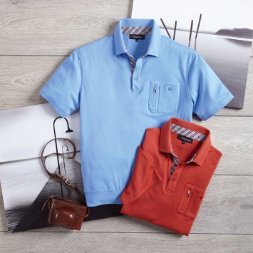 Interlockshirt met contrasten