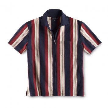 Poloshirt met doorlopende ritssluiting