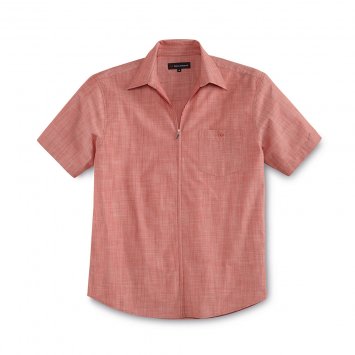 Zomeroverhemd met doorlopende ritssluiting