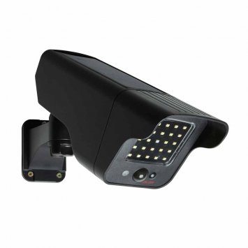 Op afstand bestuurbare cameradummy op zonne-energie