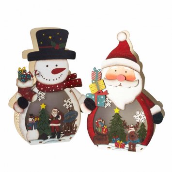 LED-kerstfiguren in set van 2