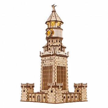 Houten model vuurtoren van Alexandrië