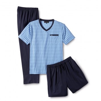 3-delige jersey-pyjamaset