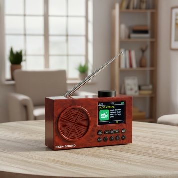 Compacte DAB+-radio met kleurendisplay