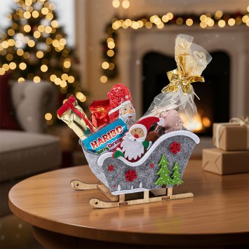 Sinterklaasslee met lekkernijen