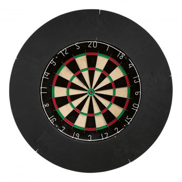 Sisal dartbord met beschermring voor de muur