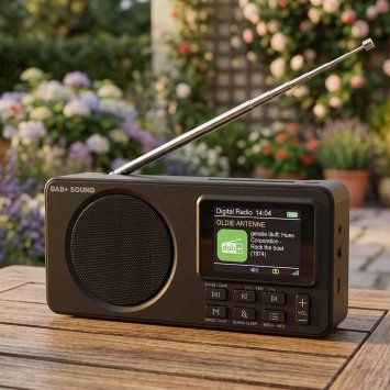 Moderne compacte DAB+-radio