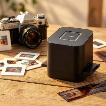 Scanner met één knop voor dia's en negatieven