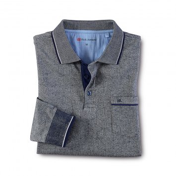 Piquéshirt met lange mouwen