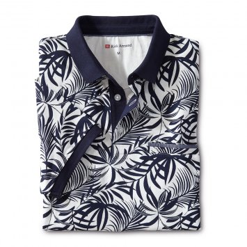 Poloshirt met modieus printmotief