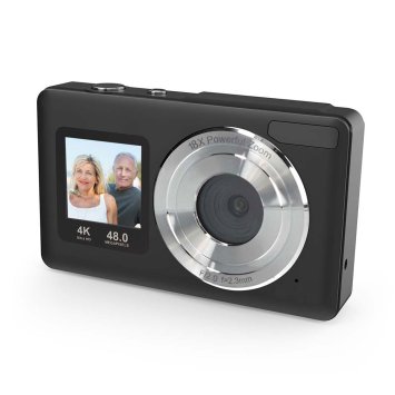 Digitale camera met dubbel scherm