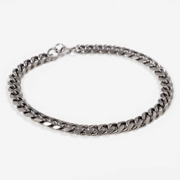 Titaan schakelarmband voor heren