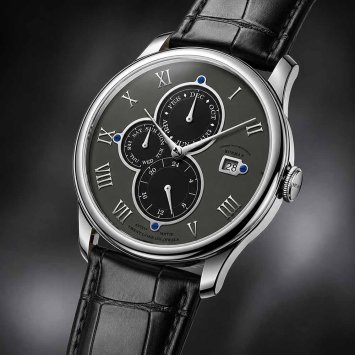 Luxe herenhorloge met leren band