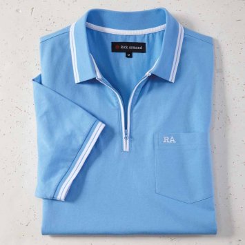 Jersey shirt met ritssluiting