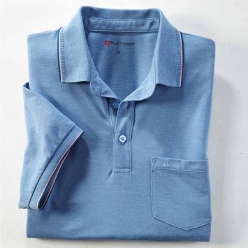 Poloshirt met contrasten