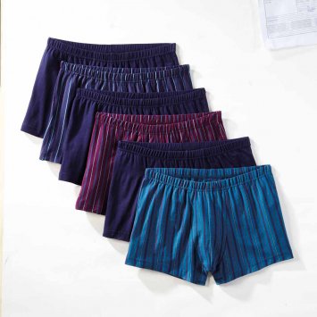 Katoenen retroshorts van hoge kwaliteit Pak van 6