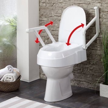 Toiletbrilverhoger met armsteun