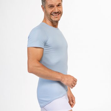 Herenshirt, lange achterkant