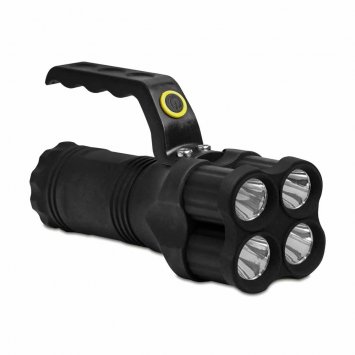 Zaklamp met 4 leds en handvat