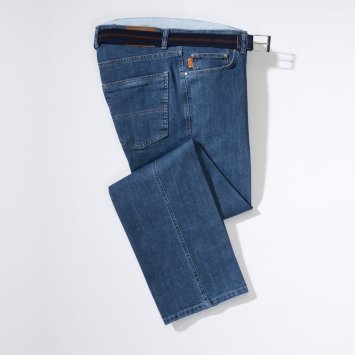 Comf.jeans in buikmodel,J'blau