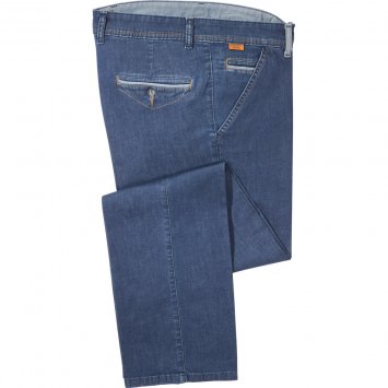 Lichte jeans met contrasten