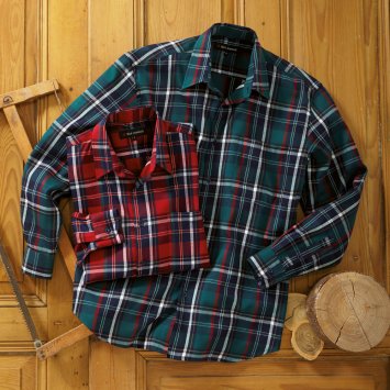 Gemakkelijk te strijken twill-overhemd