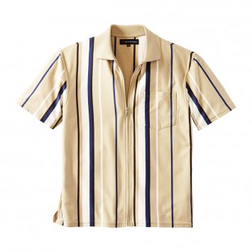 Jerseyshirt met doorlopende ritssluiting