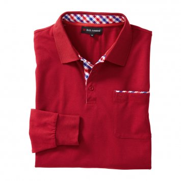 Piquéshirt met lange mouwen