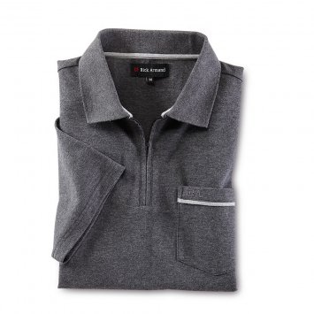 Piqué-poloshirt met ritskraag