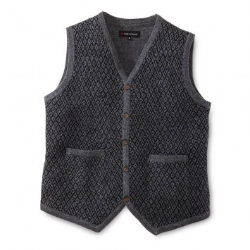Mouwloos jacquardvest