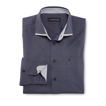 Gedessineerd stretchoverhemd